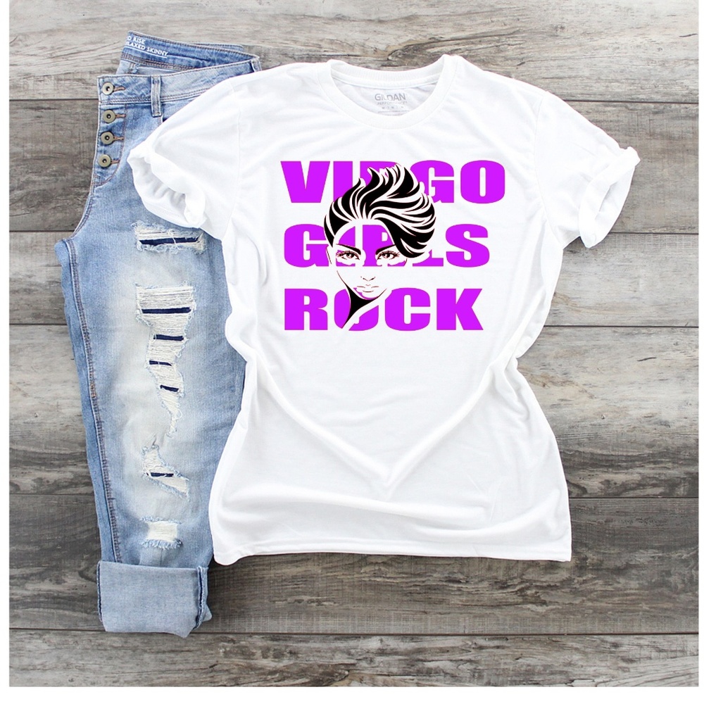 Any Sign you want Virgo Girls Rock T-Shirt - Picture 1 of 2